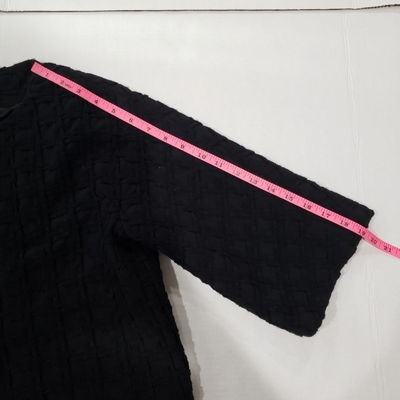 French Connection Vintage Virgin Wool Black Bolero Blazer Size 4 - Picture 10 of 11